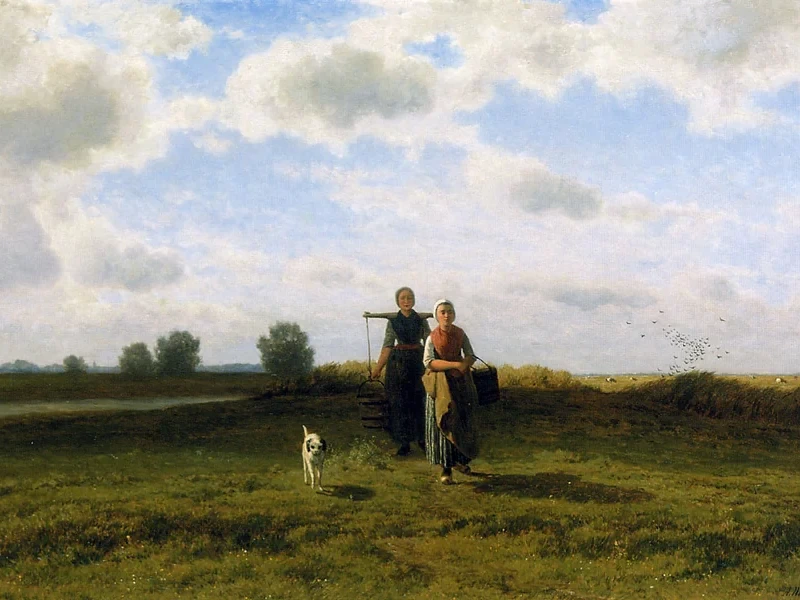 1836-Godard Alexander Gerrit Philip Mollinger - Portare il latte